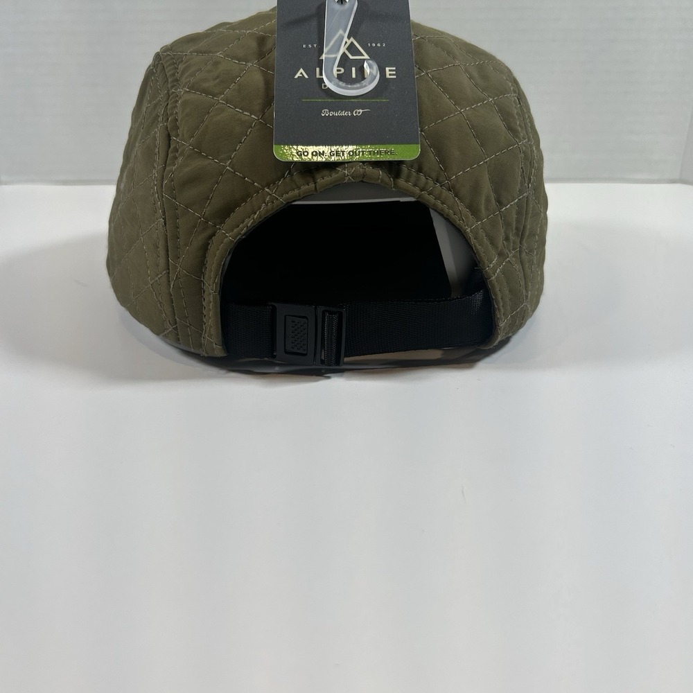 Alpine Design Men's Quilted Five Panel Hat Green Adjustable NWT - Picture 3 of 6